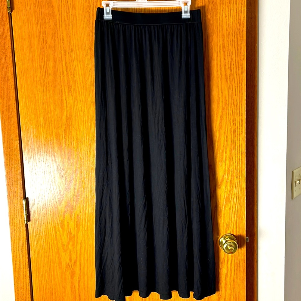 Black maxi skirt